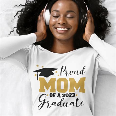 Proud Mom Of A 2023 Graduate Svg Graduation Cut Files Class Etsy Uk