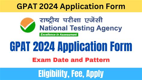 Gpat Application Form Exam Date And Pattern Eligibility Fee Apply