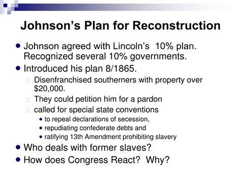 PPT - The Ordeal of Reconstruction PowerPoint Presentation, free