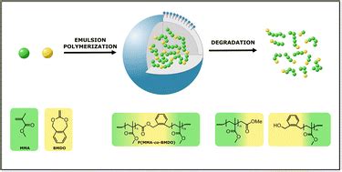 Degradable Vinyl Polymer Particles By Radical Aqueous Emulsion