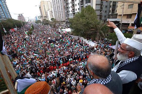 Ameer Jamaat I Islami Siraj Ul Haq Addresses Al Aqsa Palestine March