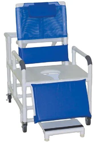 Bariatric Reclining Shower Commode Chair With Full Support Seat