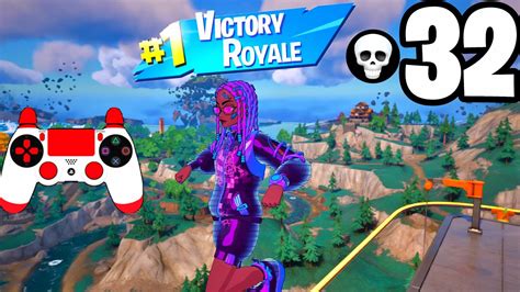 32 Kill Solo Squads Kinetic Rush Imani Skin Gameplay Zero Build Win Fortnite C4 S2 Bs