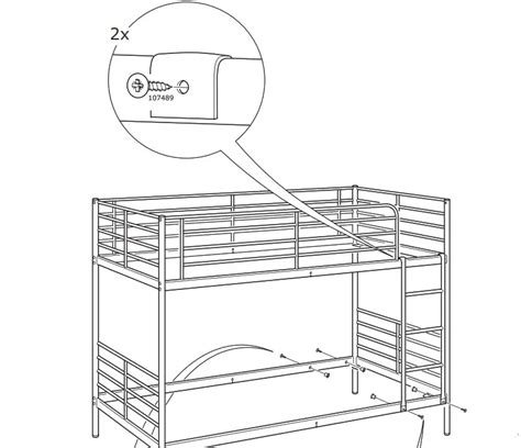 Ikea Bunk Bed Instructions Sv Rta User Manual For Loft Bed Frame