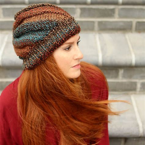 Slouchy Swirl Hat Knitting Pattern – Gina Michele Knitting