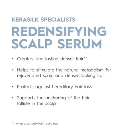 Kerasilk Redensifying Scalp Serum 100ml Hair Strengthening Formula