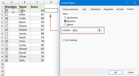 How To Sum Count Checked Checkboxes In Excel