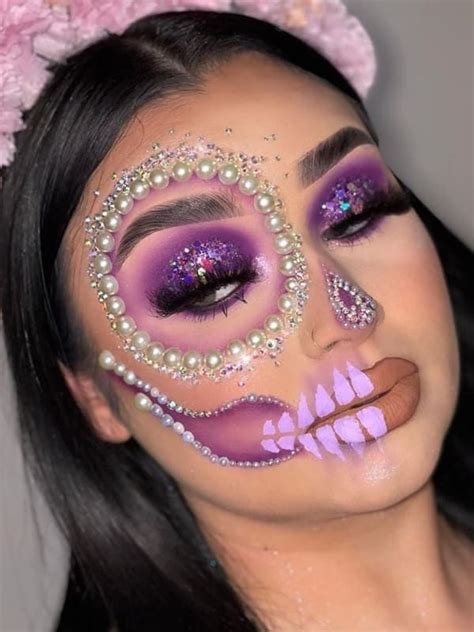 45 Creepy And Cool Skeleton Makeup Looks For Halloween Halloween