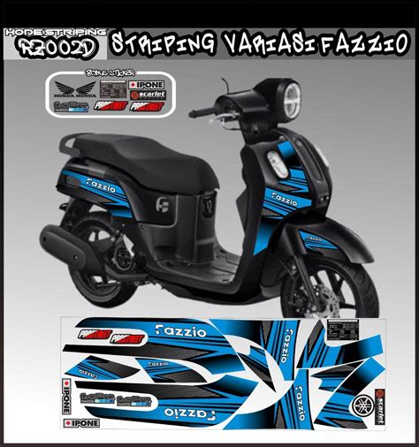 Striping Variasi Yamaha Fazio Sticker Decal Lazada Indonesia