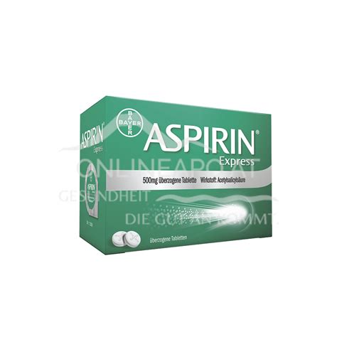 Aspirin Express Mg Berzogene Tabletten Schnell G Nstig Geliefert