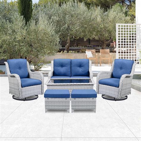 Amazon Belord Wicker Outdoor Furniture Patio Furniture Set 6