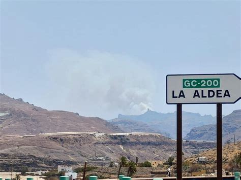 FOTOS Declarado Un Conato De Incendio En Tejeda