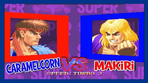 Sf Caramelcorn Ryu Vs Makiri Ken Street Fighter