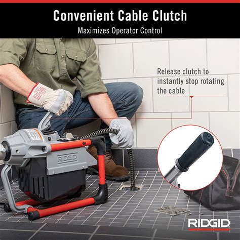 Ridgid K Sp Se Volt Compact Sectional Drain Cleaning