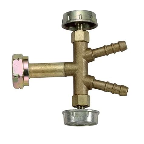 DAO месингов газов разклонител Y разпределител с нормални вентили за ...