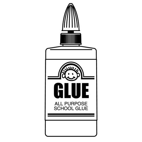 Glue Stick Black And White Drawing Free Image Download