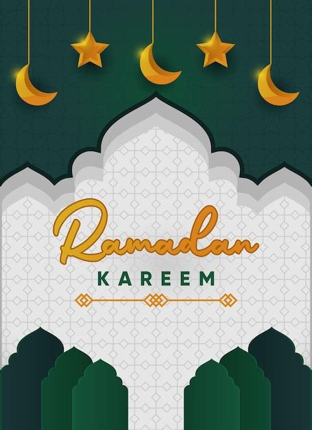 Premium Vector Ramadan Kareem Greeting Card