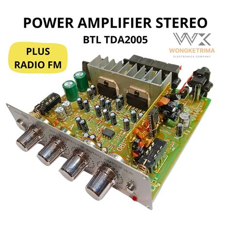 POWER AMPLIFIER STEREO BTL TDA 2005 TDA2005 PLUS RADIO FM Lazada