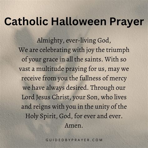 Catholic Halloween Prayer Guided By Prayer