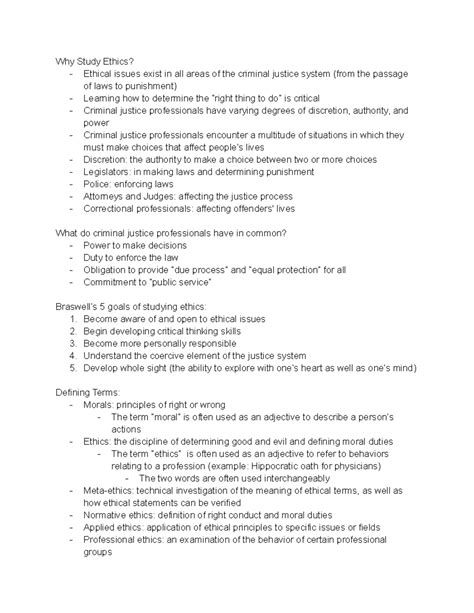 Week 1 Morality, Ethics, and Human Behavior - Why Study Ethics ...