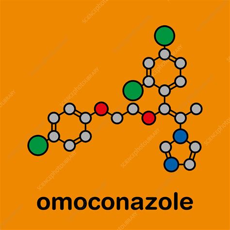 Omoconazole Antifungal Drug Molecule Illustration Stock Image F