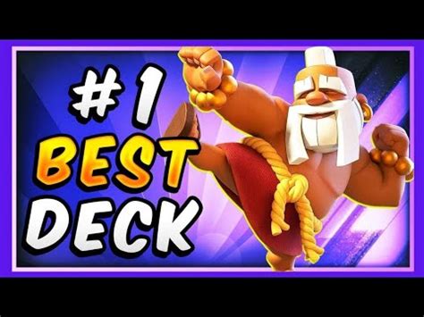 Clash Royale Mega Monk Best Deck Youtube