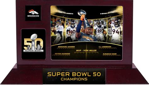 Denver Broncos Super Bowl 50 Champions Desktop Display