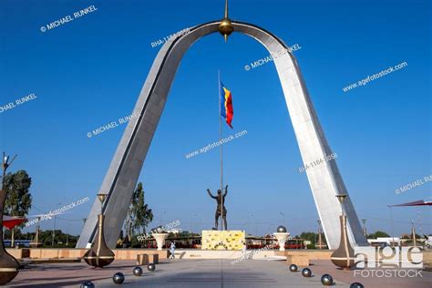 Monument of Independence, Place de la Nation, N'Djamena, Chad, Africa ...