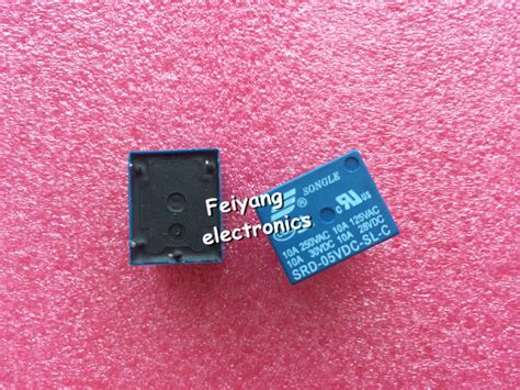 Купить Тип pcb реле srd 05vdc sl c 25pcs 5v dc songle питания в