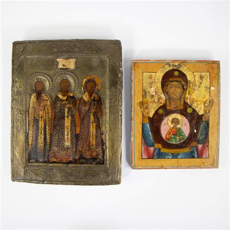 Lot - 2 orthodox icons