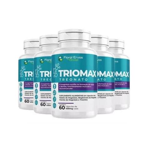 Kit Magn Sio Dimalato Treonato Triomax Caps Floral Ervas Floral