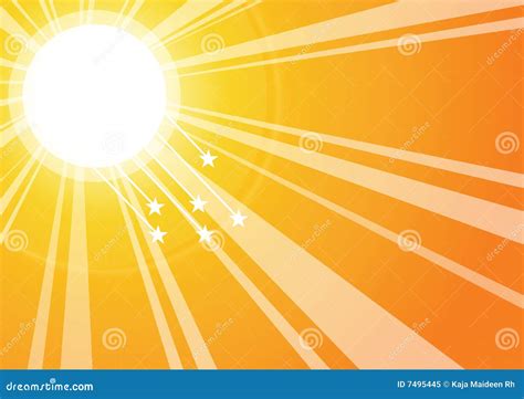 D Sun Rays Royalty Free Stock Photography Cartoondealer