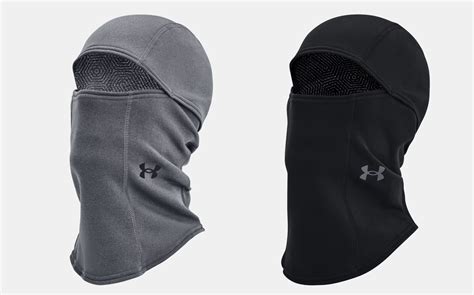 Under Armour Mens Ua Coldgear Infrared Hood Osfa Balaclava Facemask Black Ebay