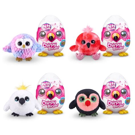 Pets Alive Oeuf Surprise Chirpy Birds Peluche Interactive Smyths