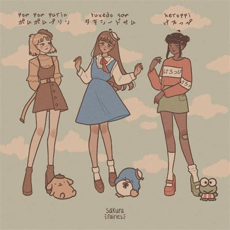 sanrio characters as humans