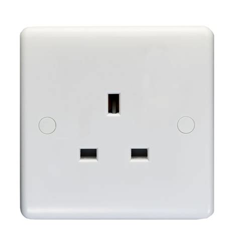 Eurolite Enhance White 1 Gang 13a Unswitched Socket Ukes