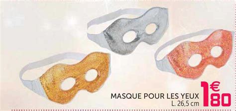 Promo Masque Pour Les Yeux Chez Gifi Icatalogue Fr