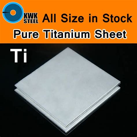 Titanium Sheet UNS Gr1 TA2 Pure Titanium Ti Plate Thin Thickness Flat