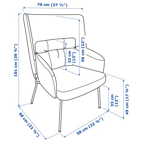 Bingsta High Back Armchair Vissle Dark Greykabusa Dark Grey Ikea Latvija