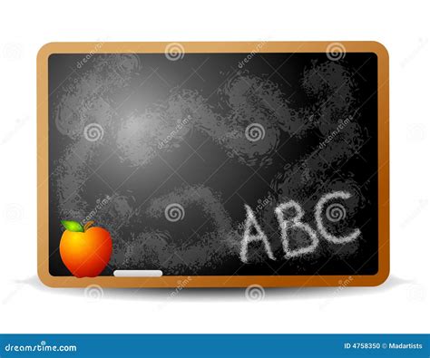 Abc Writing On Chalkboard Stock Illustration Illustration Of Schoolboy