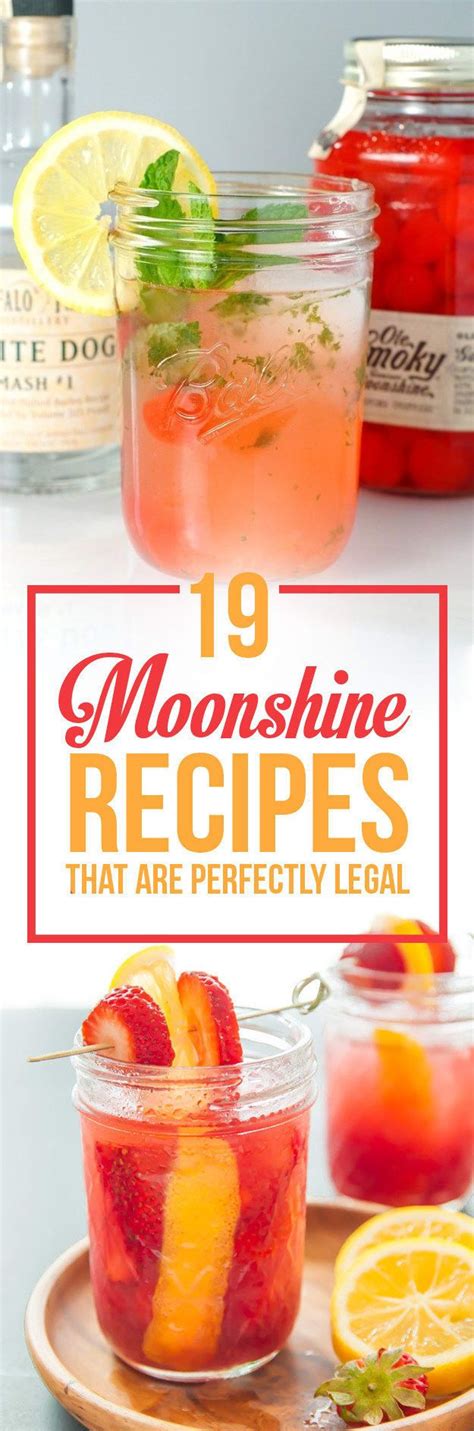 19 Moonshine Recipes That Are Perfectly Legal Non Alcoholic Drinks Bar