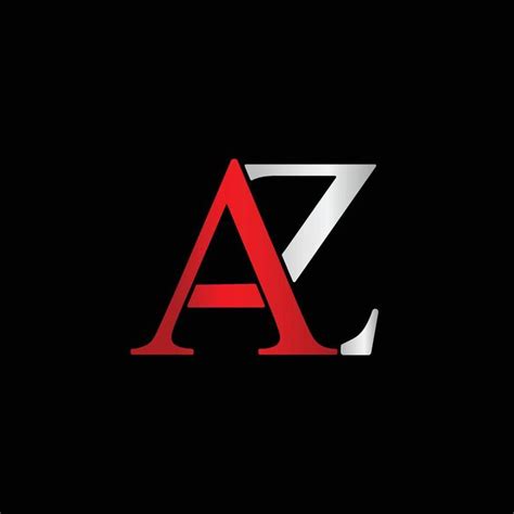 Az Logo Creative Modern Minimal Alphabet A Z Initial Letter Mark