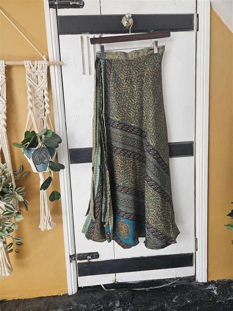 Repurposed Sari Wrap Skirt Karma Ripon