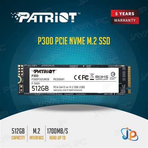 Promo Patriot Ssd P M Pcie Nvme Gen Gb Ssd Gb Cicil