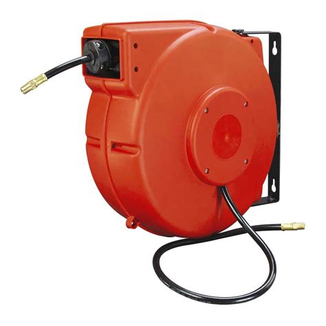 Workforce In X Ft Enclosed Plastic Retractable Air Hose Reel