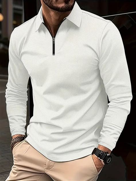 Waffle Shirt Mens Casual V Neck Pullover Long Sleeve Rugby Temu