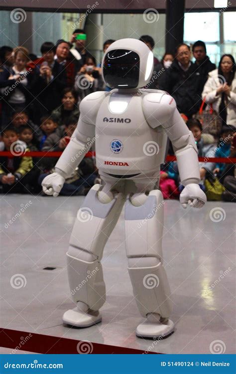 Robot Walking Around Doing a Demo at Museum Editorial Stock Image ...