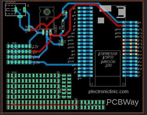 ESP32 Power Supply PCB board, ESPRESSIF ESP32 Devkit WROOM