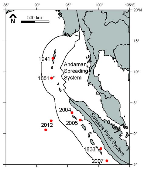 The Andaman Sumatra Subduction Zone Showing Major Earthquakes And Download Scientific Diagram