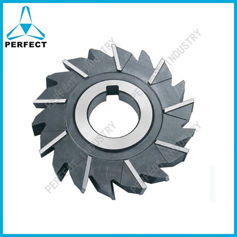 Hss Co Din A Type H Staggered Fine Teeth Side Face Milling Cutter